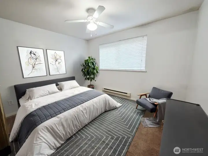 Bedroom (virtually staged)