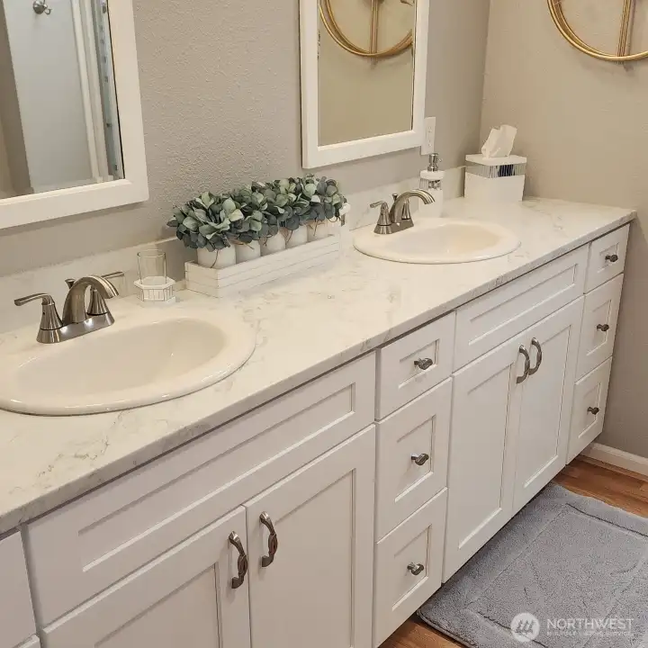 Updated primary bath all freshly updated.
