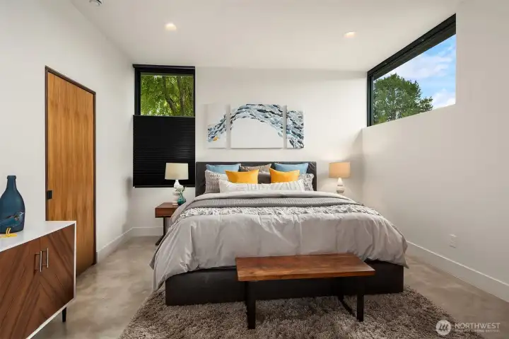 Generous main floor guest suite