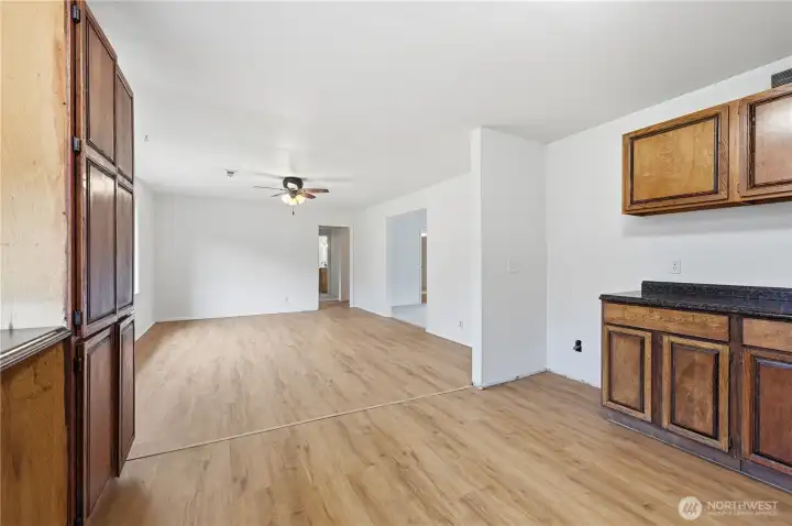 Kitchen and dining area