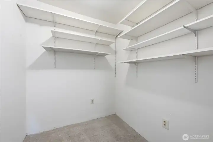 Main level entry way storage closet