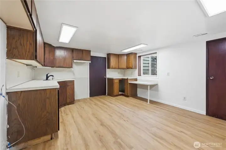 Lower level second kitchen