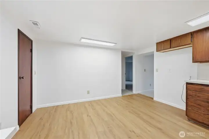 Lower level dining area