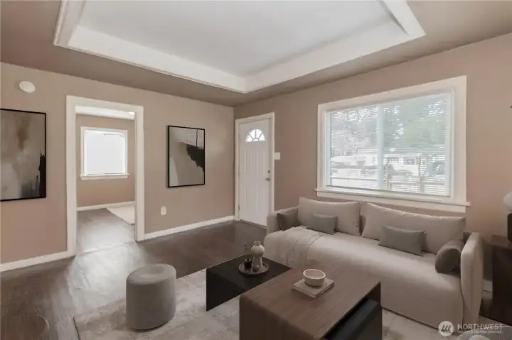Virtually Staged Living room