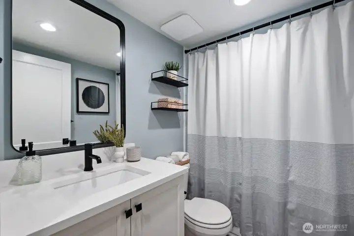 Lower level full bathroom