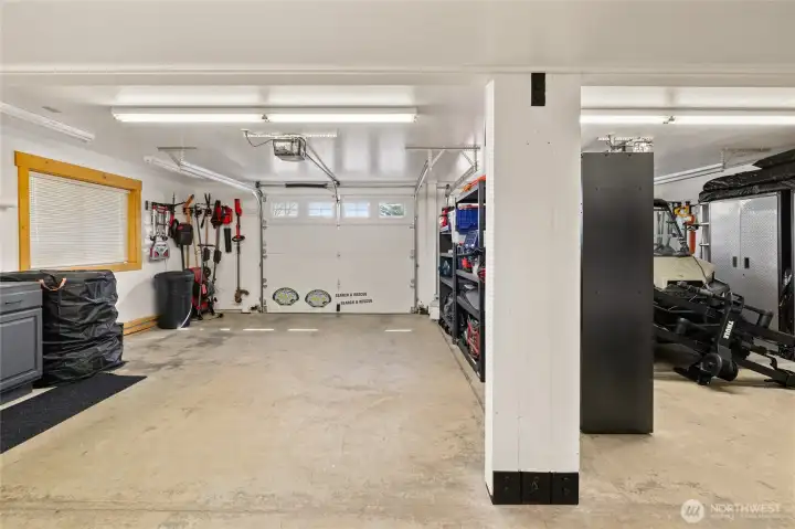 2 car attached garage.