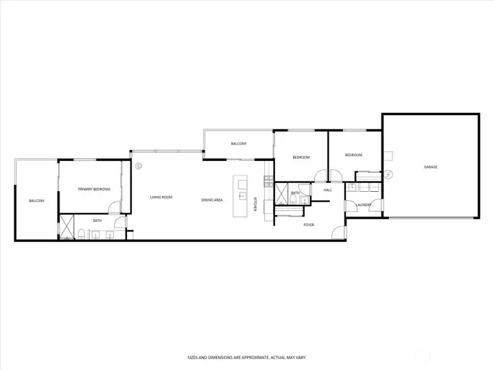 Floor plan of the home.