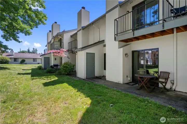 Small outside patio area