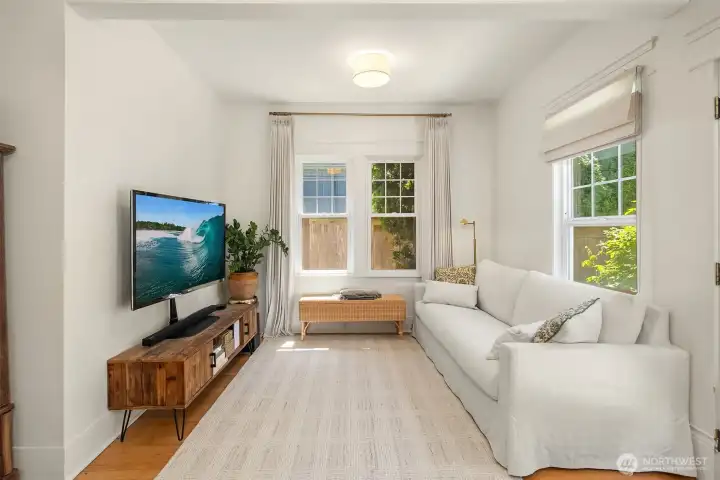 Tall Ceilings, updated Windows and Fresh Paint