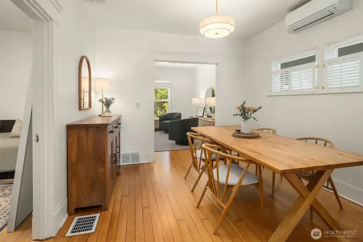 Formal dining Space - a rare commodity in these Historic Homes