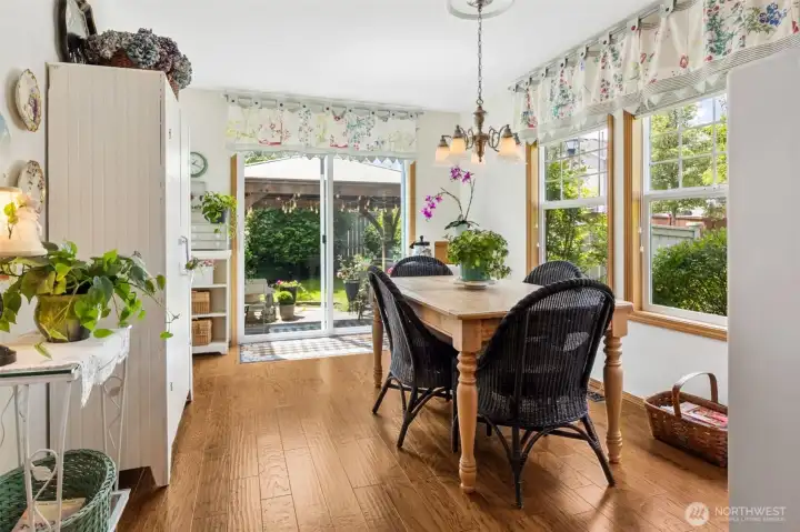 Dining room area off kitchen.