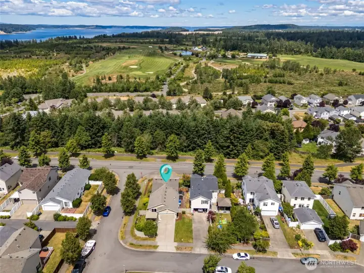 Close to The Home Course and clubhouse.