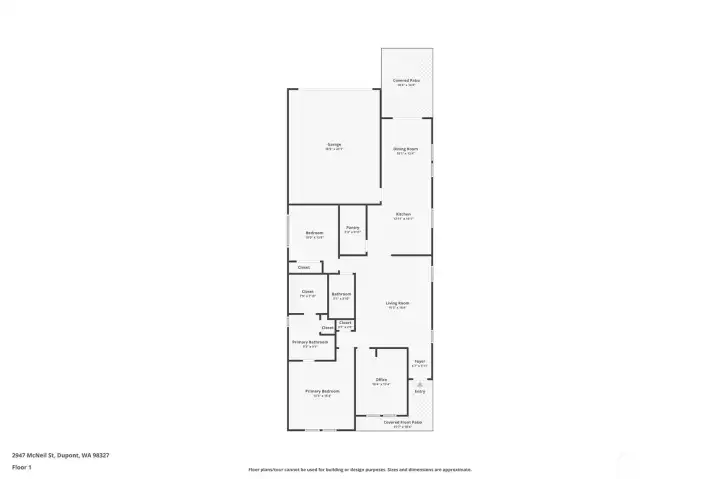 Three bedrooms and two full baths wth nearly 1475 SF.