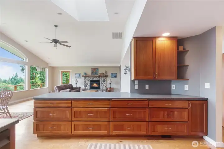 A Cook's Dream Kitchen: Thoughtfully designed with oversized drawers and abundant storage, this kitchen keeps everything within easy reach while offering the functionality, organization, and workspace that both seasoned chefs and aspiring cooks will appreciate.