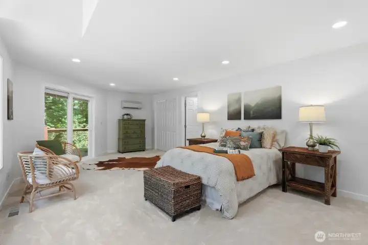 A standout feature of the home is the stunning remodeled main-floor primary suite, thoughtfully designed for comfort and privacy. A standout feature of the home is the stunning remodeled main-floor primary suite, thoughtfully designed for comfort and privacy.