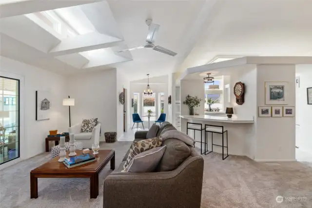 Great room/family room bathed in natural light.