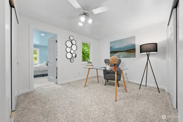 2nd Bedroom Upstairs (Staged as Office)