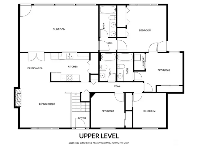 Upper Level Floor Plan (Approximate)