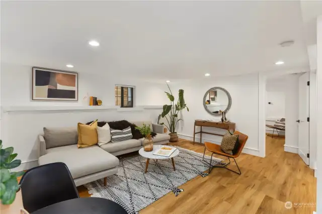 View of the Basement Living Area