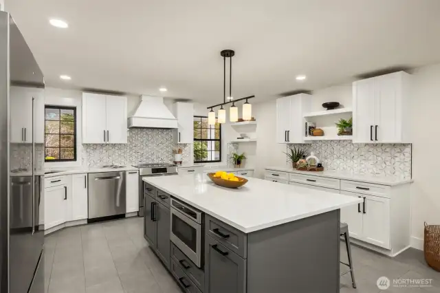 Completely remodeled kitchen with Bosch appliances.