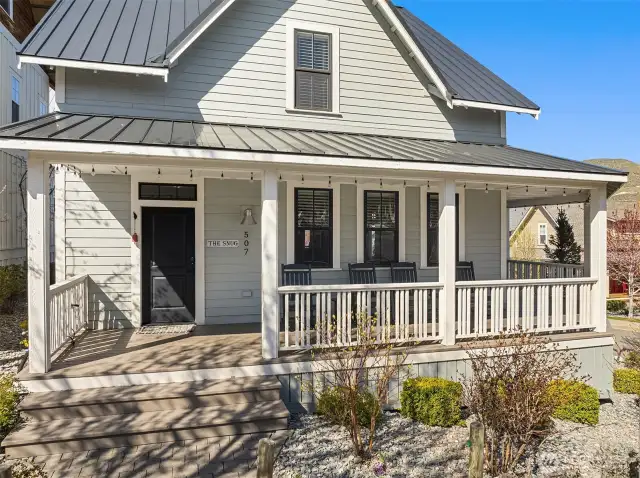 Wrap-around front porch