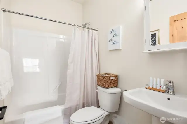 Upper level guest bathroom