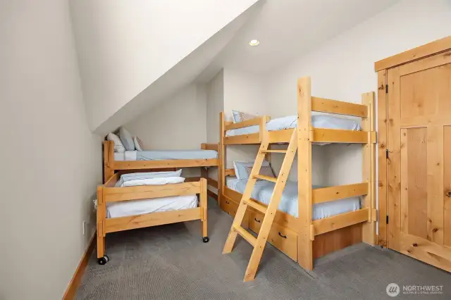 Bunk room + media room