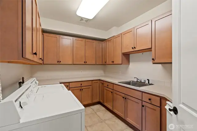 Laundry Room with ample storage