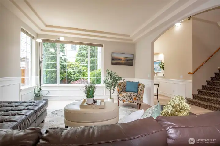 Living Room showcasing Large Windows.