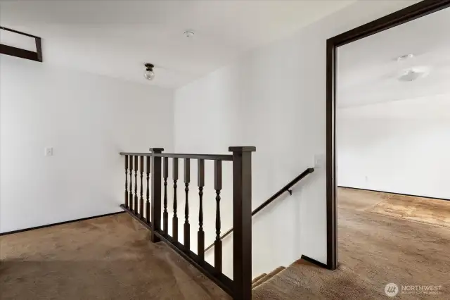 hallway at top of stairs
