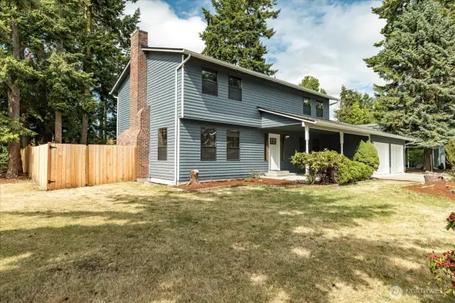 large corner lot!