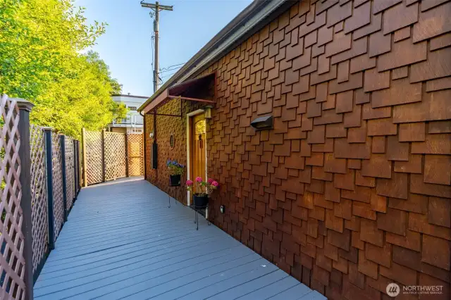 Private front entrance to welcome your guests.