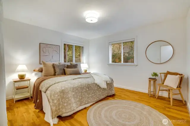 Largest of the three bedrooms located furthest north.
