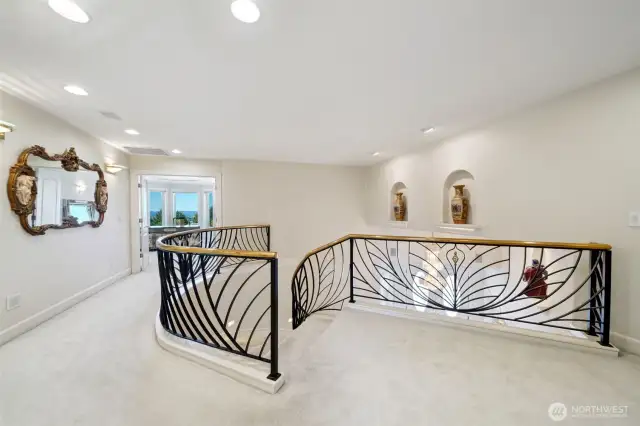 Upstairs Hallway - 1 of 2 staircases that go upstairs