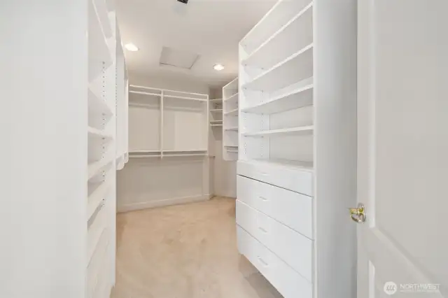 One of Two Walk-in-closets in primary