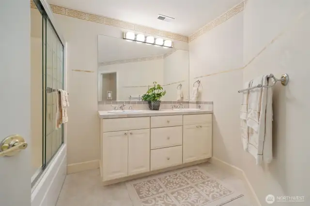 Full Bath on Upper for the other two bedrooms