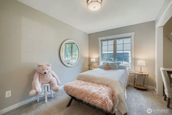 All the bedrooms are sized well.