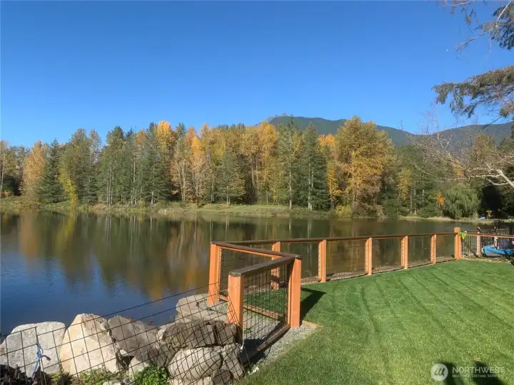 The lake fill a few times during the year.