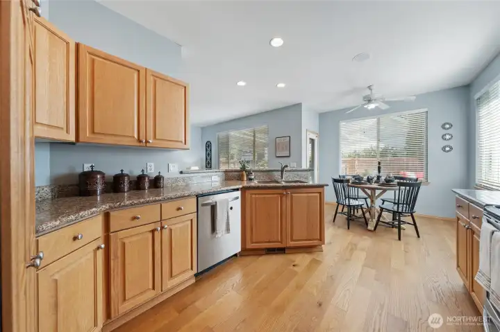 Plenty of counter and prep space.
