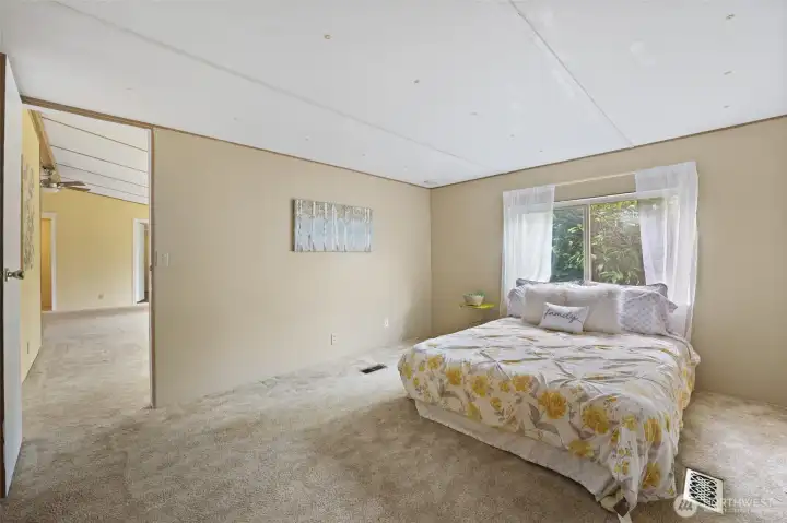 Primary bedroom- fresh paint- finish it off how you like