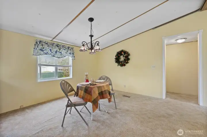 Lots of room for buffets or cabinets