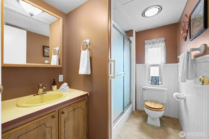 3/4 bath- walk in shower