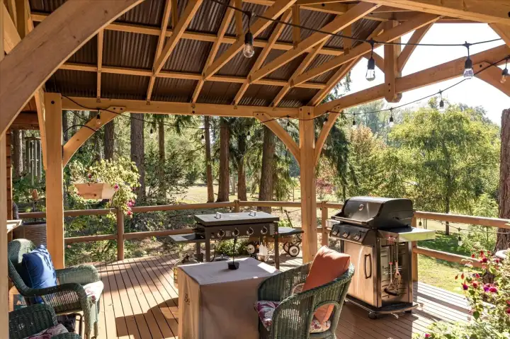 You'll enjoy this pavilion cover frequently, whether for shade, or for rain cover!