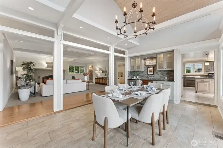 Dining area wet wet bar