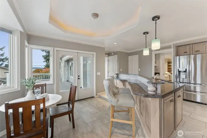 Kitchen with eating area