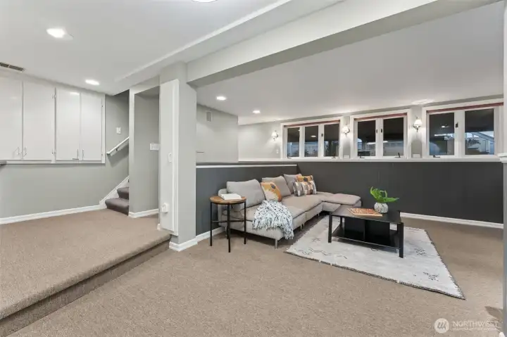 Downstairs family room