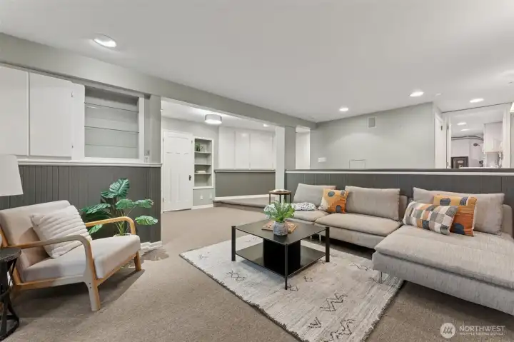 Downstairs family room