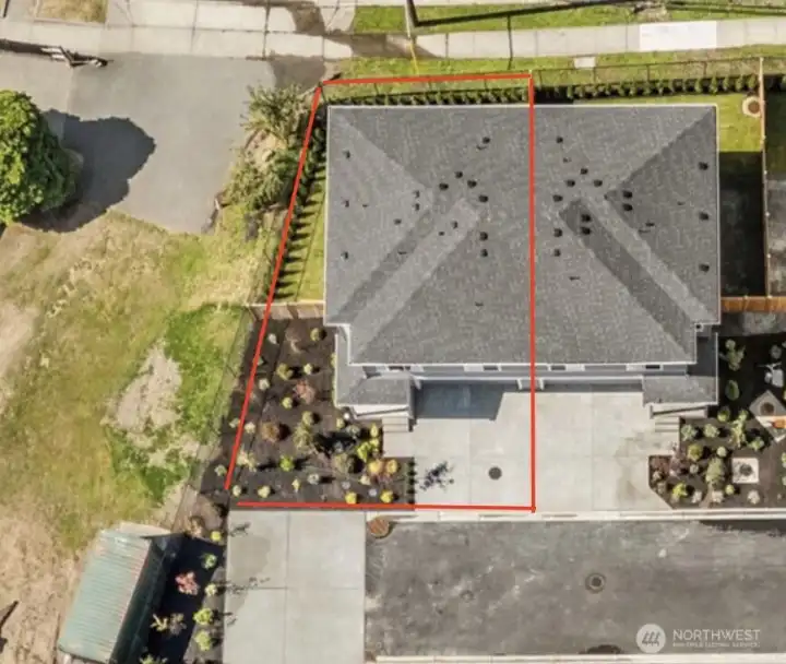 Lot lines are not to scale. This is not an official survey. This is a visual aid.