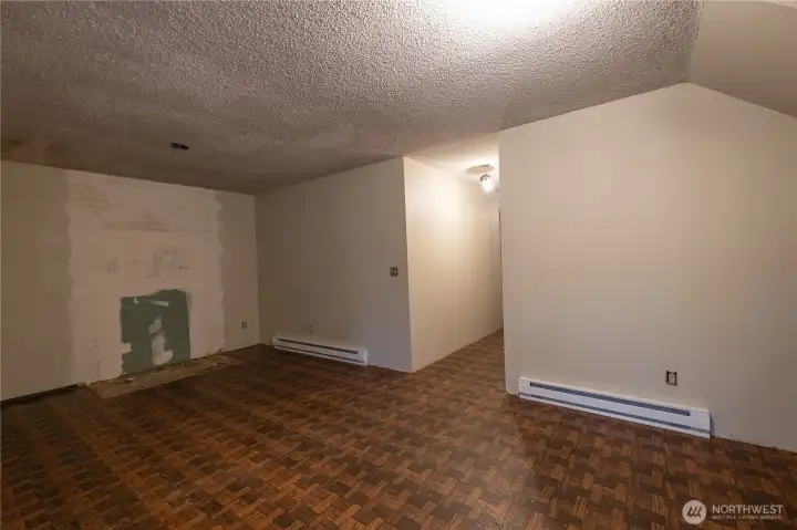 Lower level entry and living room