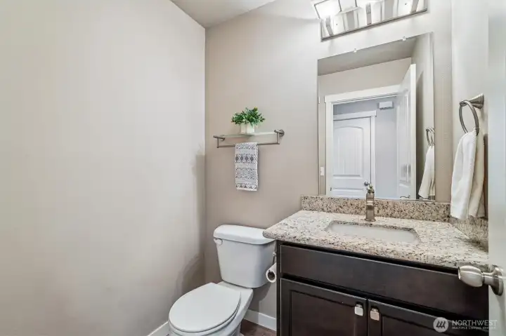 main level powder room.